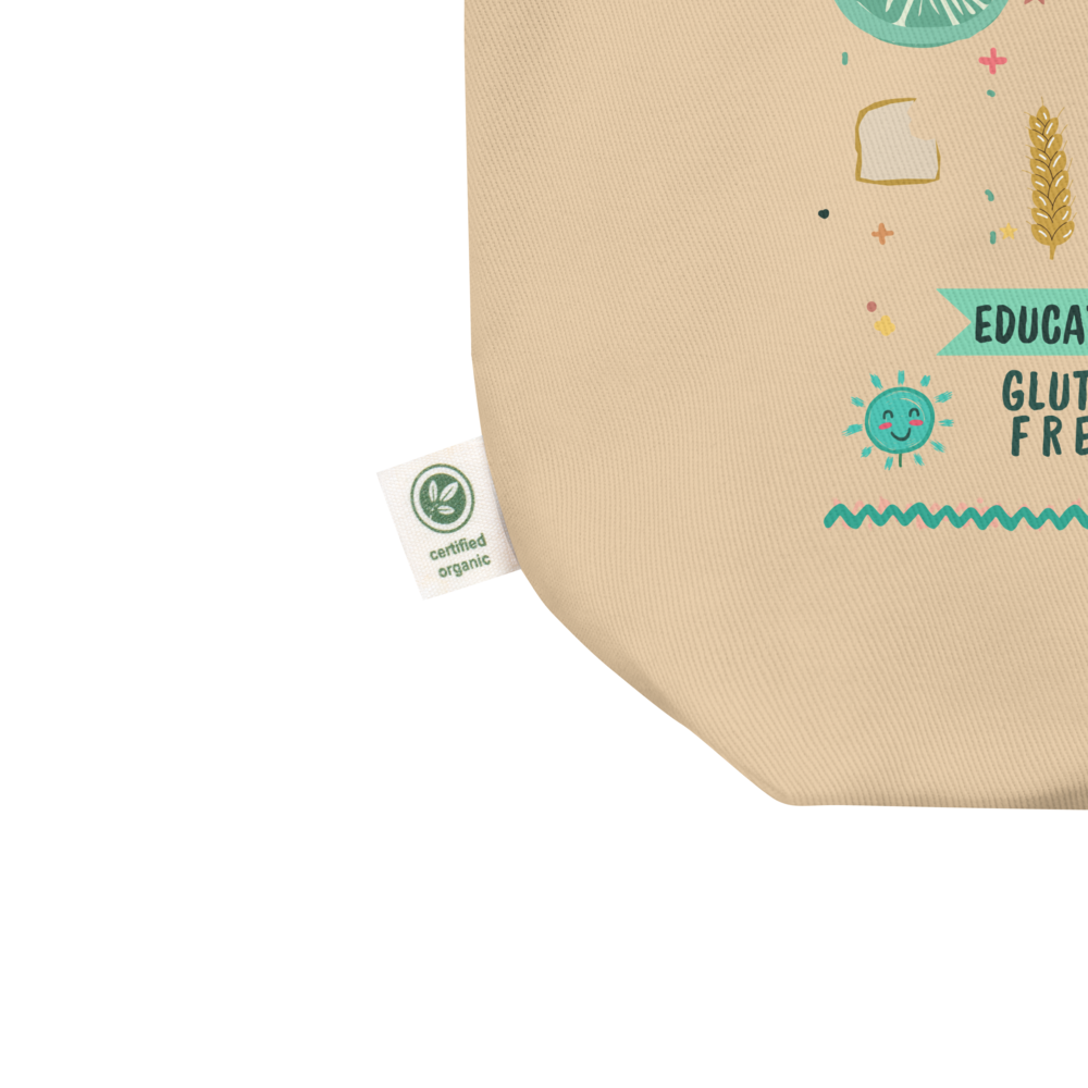 Canvas Tote Bag with GLUTEN FREE HERO design3