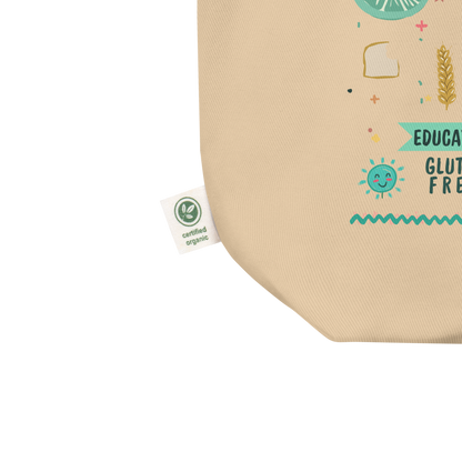 Canvas Tote Bag with GLUTEN FREE HERO design3