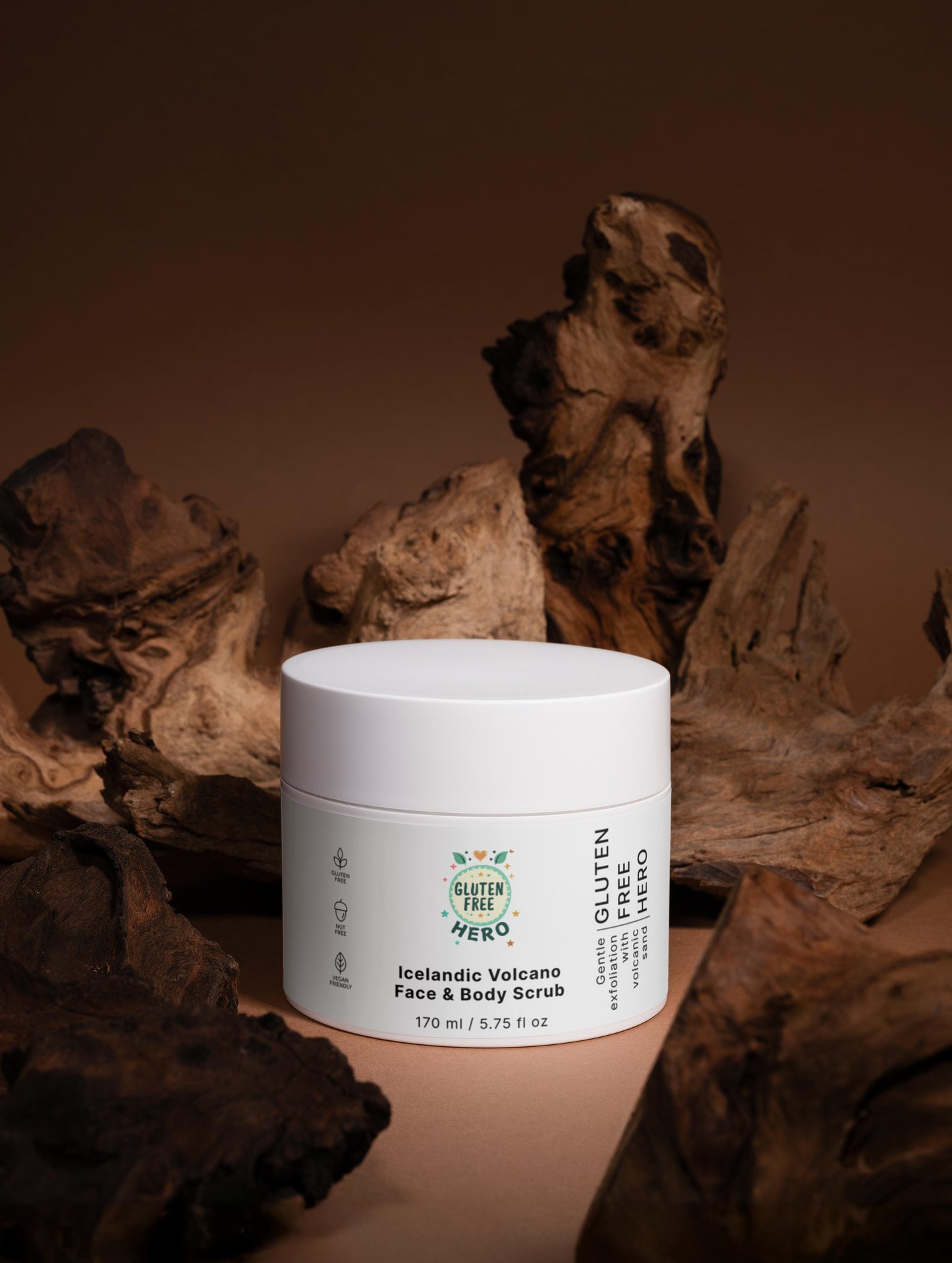 Gluten Free Hero Icelandic Volcano Face & Body Scrub